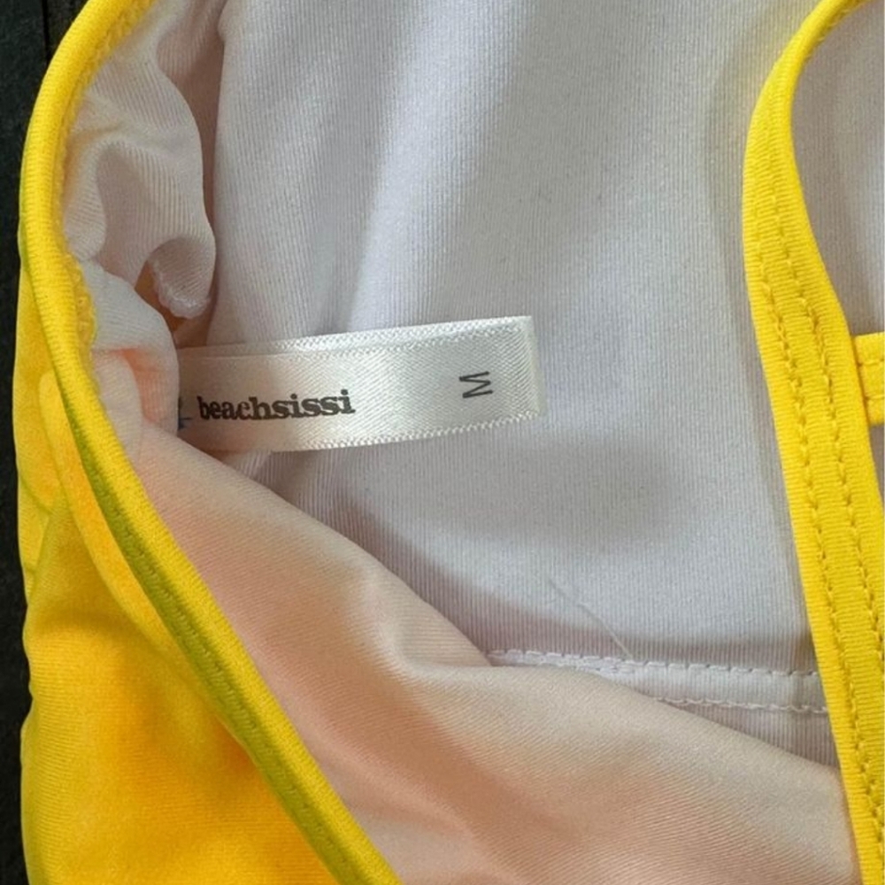 Tankini Yellow and Black size medium - Picture 4 of 5